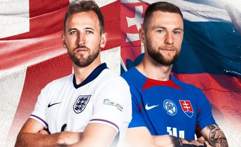 Thông tin đáng chú ý trước trận đấu Anh vs Slovakia